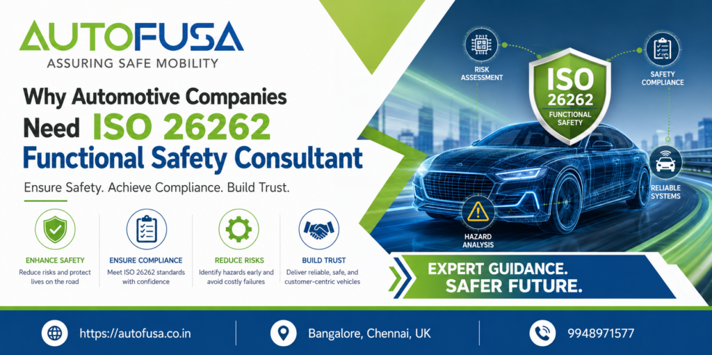 Why Automotive Companies Need ISO 26262 Functional Safety Consultant